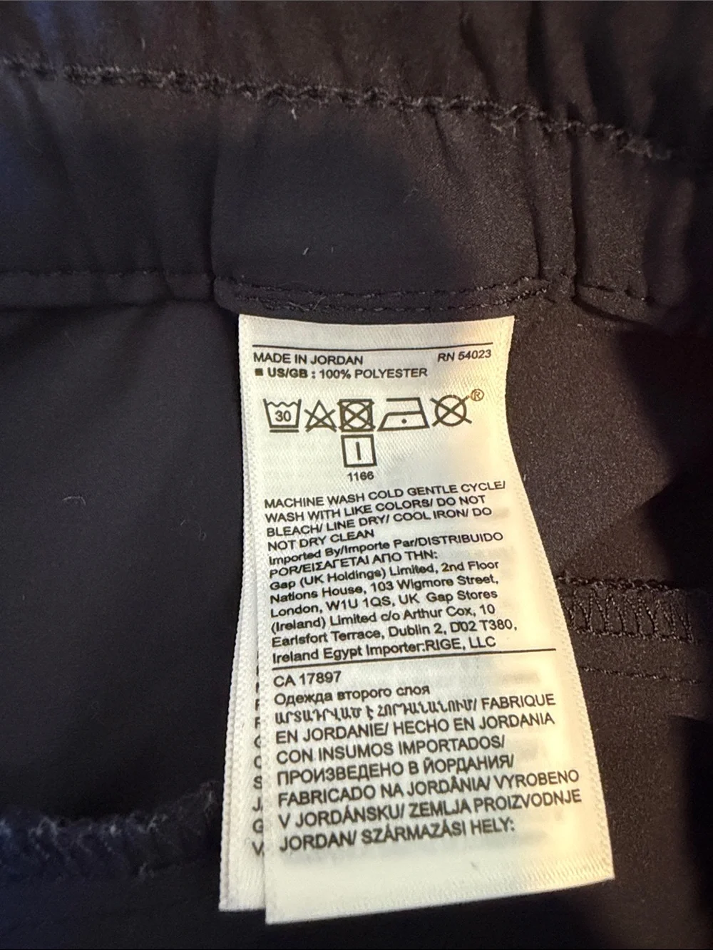 Banana Republic inseam about